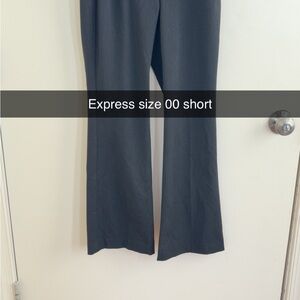 Express Women's Charcoal Flare Pants